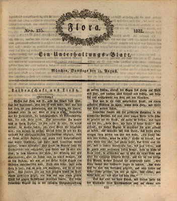 Flora (Baierische National-Zeitung) Samstag 24. August 1822