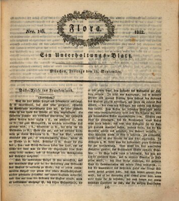 Flora (Baierische National-Zeitung) Freitag 13. September 1822