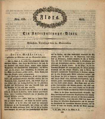 Flora (Baierische National-Zeitung) Dienstag 24. September 1822