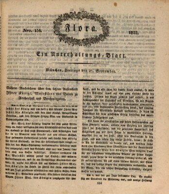 Flora (Baierische National-Zeitung) Freitag 27. September 1822