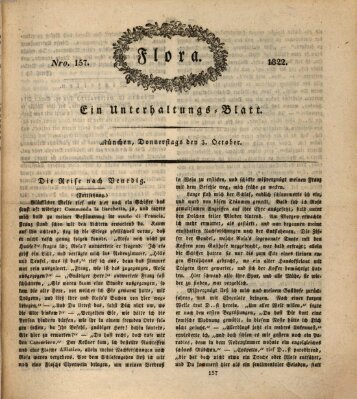 Flora (Baierische National-Zeitung) Donnerstag 3. Oktober 1822