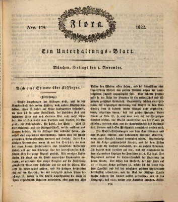 Flora (Baierische National-Zeitung) Freitag 1. November 1822