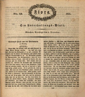 Flora (Baierische National-Zeitung) Dienstag 3. Dezember 1822