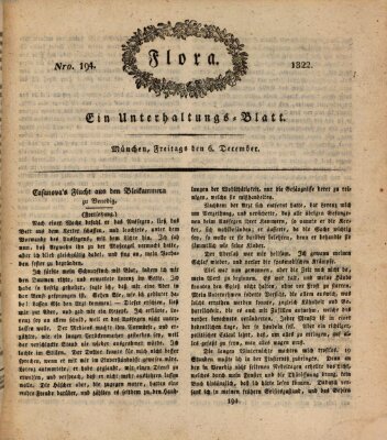 Flora (Baierische National-Zeitung) Freitag 6. Dezember 1822