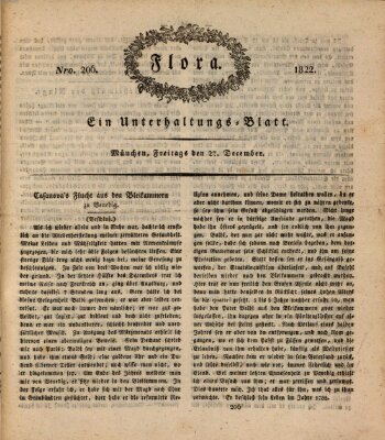 Flora (Baierische National-Zeitung) Freitag 27. Dezember 1822