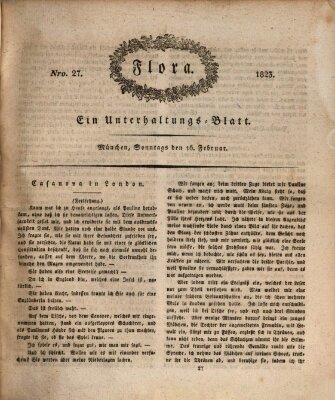 Flora (Baierische National-Zeitung) Sonntag 16. Februar 1823