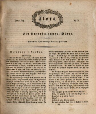 Flora (Baierische National-Zeitung) Donnerstag 20. Februar 1823