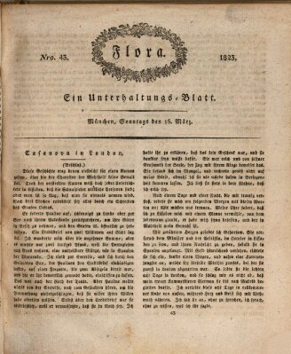 Flora (Baierische National-Zeitung) Sonntag 16. März 1823