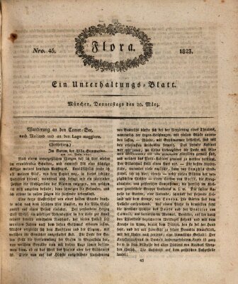 Flora (Baierische National-Zeitung) Donnerstag 20. März 1823