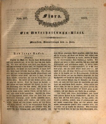 Flora (Baierische National-Zeitung) Donnerstag 10. Juli 1823