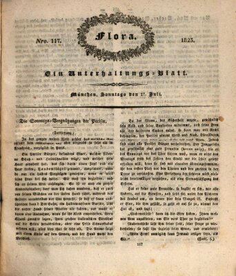 Flora (Baierische National-Zeitung) Sonntag 27. Juli 1823