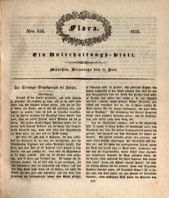 Flora (Baierische National-Zeitung) Dienstag 29. Juli 1823