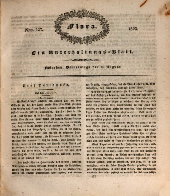 Flora (Baierische National-Zeitung) Donnerstag 14. August 1823