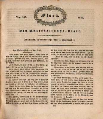 Flora (Baierische National-Zeitung) Donnerstag 11. September 1823