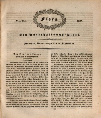 Flora (Baierische National-Zeitung) Donnerstag 25. September 1823