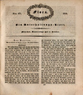 Flora (Baierische National-Zeitung) Donnerstag 23. Oktober 1823