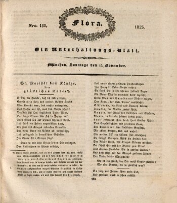 Flora (Baierische National-Zeitung) Sonntag 16. November 1823