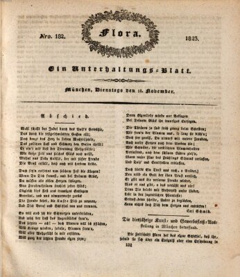 Flora (Baierische National-Zeitung) Dienstag 18. November 1823