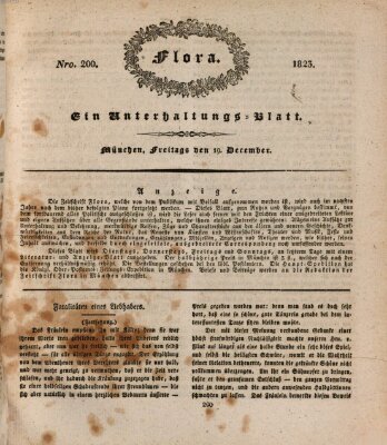 Flora (Baierische National-Zeitung) Freitag 19. Dezember 1823