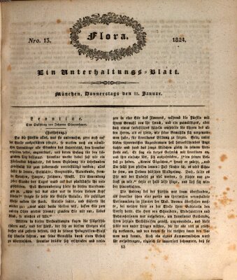 Flora (Baierische National-Zeitung) Donnerstag 22. Januar 1824