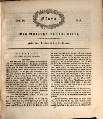 Flora (Baierische National-Zeitung) Dienstag 27. Januar 1824