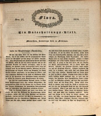 Flora (Baierische National-Zeitung) Sonntag 15. Februar 1824