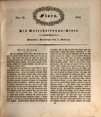 Flora (Baierische National-Zeitung) Dienstag 17. Februar 1824