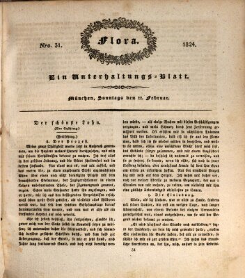 Flora (Baierische National-Zeitung) Sonntag 22. Februar 1824