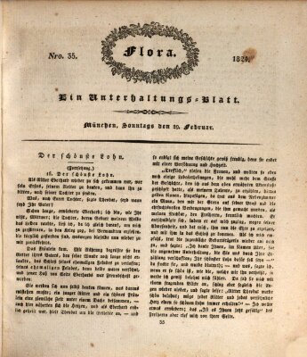 Flora (Baierische National-Zeitung) Sonntag 29. Februar 1824