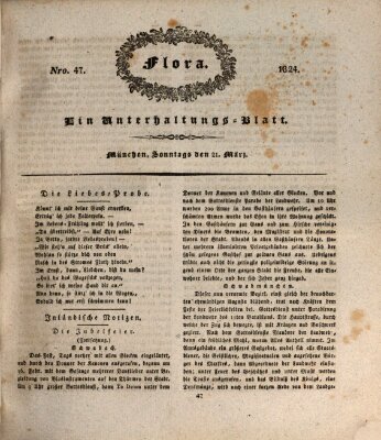 Flora (Baierische National-Zeitung) Sonntag 21. März 1824