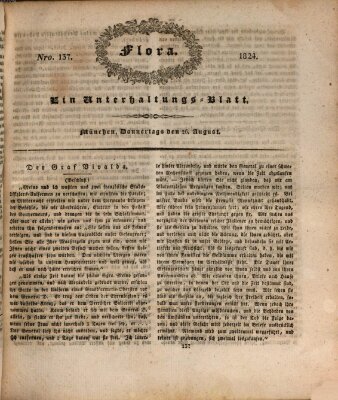 Flora (Baierische National-Zeitung) Donnerstag 26. August 1824