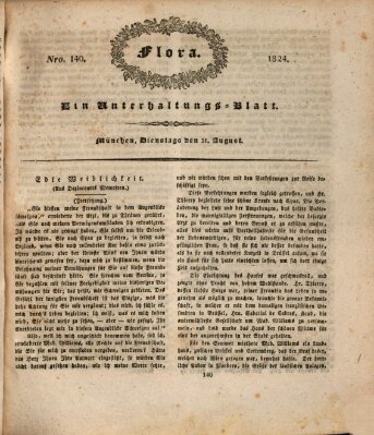 Flora (Baierische National-Zeitung) Dienstag 31. August 1824