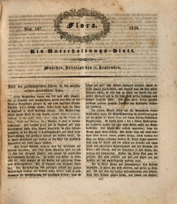 Flora (Baierische National-Zeitung) Sonntag 12. September 1824