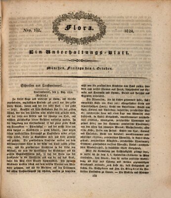 Flora (Baierische National-Zeitung) Freitag 8. Oktober 1824