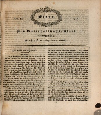 Flora (Baierische National-Zeitung) Donnerstag 28. Oktober 1824