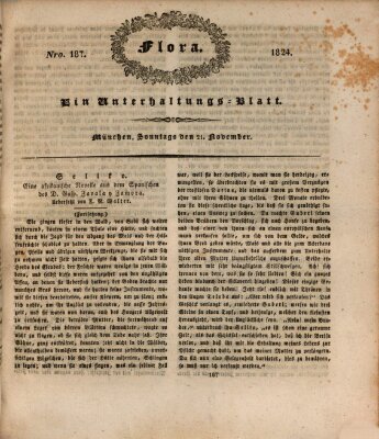 Flora (Baierische National-Zeitung) Sonntag 21. November 1824