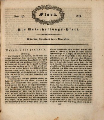 Flora (Baierische National-Zeitung) Sonntag 5. Dezember 1824