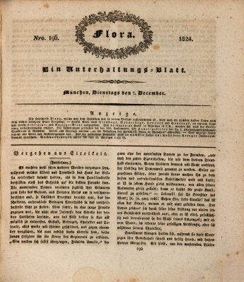 Flora (Baierische National-Zeitung) Dienstag 7. Dezember 1824