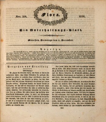 Flora (Baierische National-Zeitung) Dienstag 21. Dezember 1824