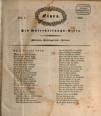 Flora (Baierische National-Zeitung) Sonntag 2. Januar 1825