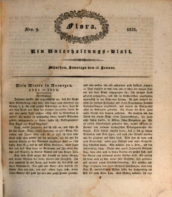 Flora (Baierische National-Zeitung) Sonntag 16. Januar 1825