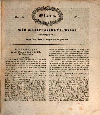 Flora (Baierische National-Zeitung) Donnerstag 27. Januar 1825