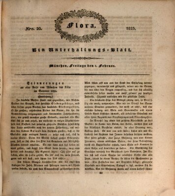 Flora (Baierische National-Zeitung) Freitag 4. Februar 1825