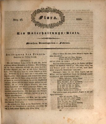 Flora (Baierische National-Zeitung) Dienstag 15. Februar 1825