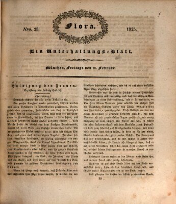 Flora (Baierische National-Zeitung) Freitag 18. Februar 1825