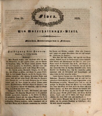 Flora (Baierische National-Zeitung) Donnerstag 24. Februar 1825