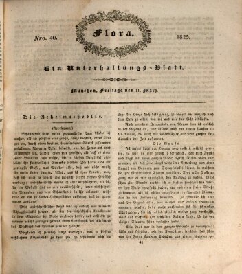 Flora (Baierische National-Zeitung) Freitag 11. März 1825