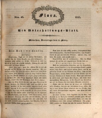 Flora (Baierische National-Zeitung) Dienstag 22. März 1825