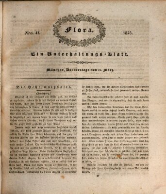 Flora (Baierische National-Zeitung) Donnerstag 24. März 1825