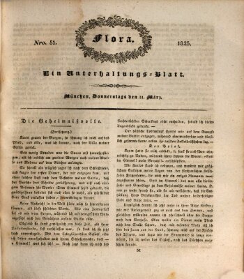 Flora (Baierische National-Zeitung) Donnerstag 31. März 1825